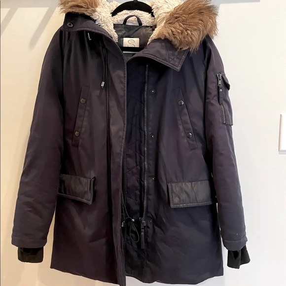 Navy Waterproof Winter Parka - Picture 1 of 9